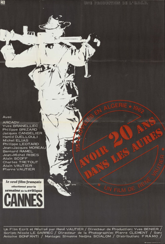 AVOIR 20 ANS DANS LES AURES poster 1 Vautier Large copy